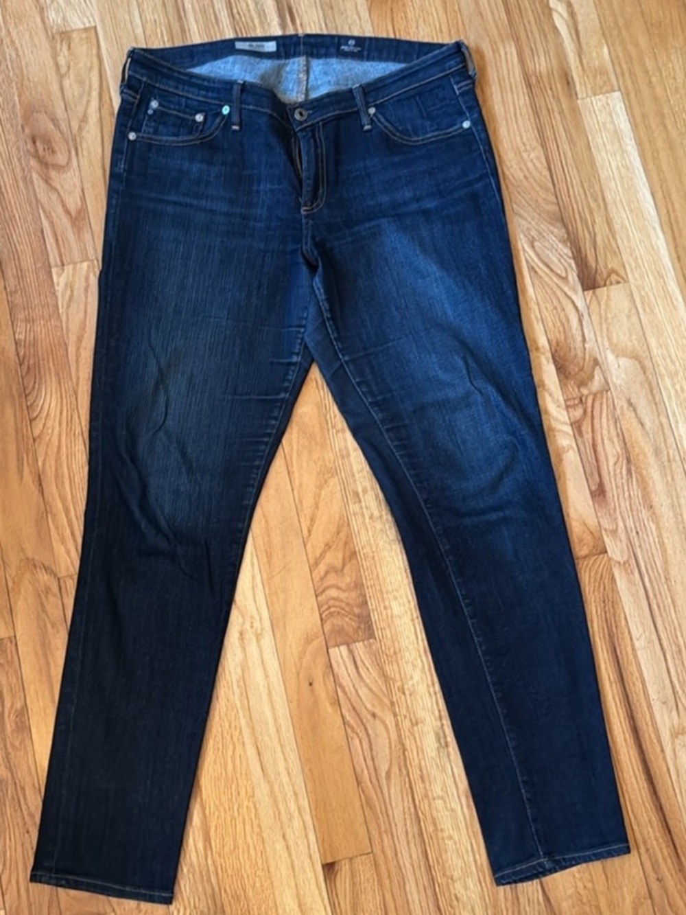 ‘Cigarette’ AG Adriano Goldschmied Dark Denim Jeans The Stilt 32